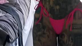 Melody Radford Tries On Tiny Micro Bikini With Her Big Tits And Ass!