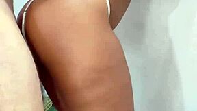 My stepfather convinced me to try anal standing up and he came inside.