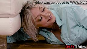 stepdaughter rachael cavalli gently licks the pussy of hot big ass milf dee williams in a tender moment