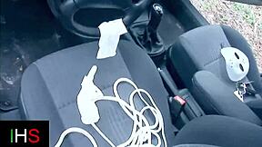 this cute blonde slut gets sublime anal in the woods with doggystyle and rimjob in the car 😏