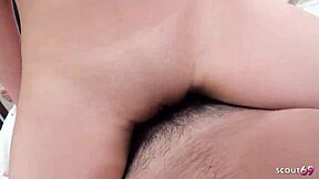 slim japanese teen 18+ with big natural bouncing boobs gets pickup for uncensored jav creampie fuck