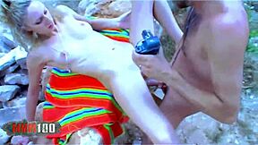 skinny french blonde starla-candy searches for dick in nature pov gets banged by phil hollyday 😏🍆