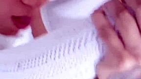 I feel so naughty as blonde Venezuelan schoolgirl getting fucked live by boyfriend during TikTok stream