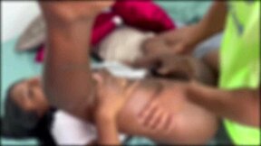 Meu marido and his friend play pelada leading to my Brazilian cuckold anal creampie with interracial group domination 😈. What a humiliating exhibitionist swingers adventure!