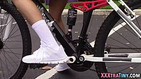 Little latina teen sucks big cock in hardcore blowjob