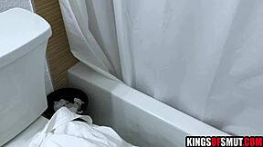 Why are you perving on your latina step sister before banging her with big black cock?