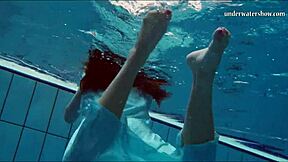 oh wow, look at piyavka chehova's big bouncy juicy tits bouncing underwater in the pool