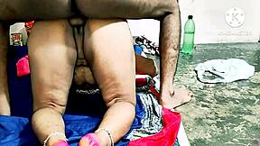 desi bhabhi engages in hardcore kitchen activity using banana for fucking and blowjob