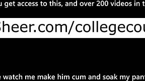 Brazilian Latina Gives Footjob Through Satin Panties Leading To Orgasm