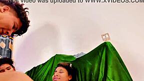 Naughty tall girl gets spotted and receives intense slit slamming