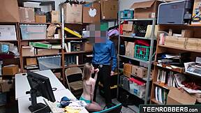 Catarina Petrov SHOPLIFTER enjoys intimate PUNISHMENT in garage at Teenrobbers com