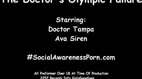 ava siren faces a medical mishap as the doctor examines her blonde petite body with gloves and fingering in hospital leggings.