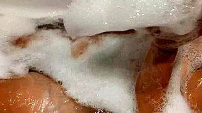 omg tanned stepsister with huge natural tits getting wet and playful in the bathroom 😍💦