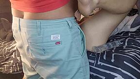 Whoa, dildo fucking my 18 year old stepdaughter while wife is at spa 😈🔥