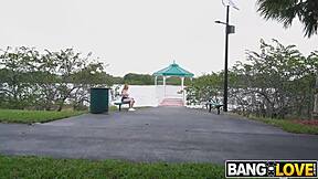 redhead arietta adams gets bent over and fucked hard in doggystyle on the bus for cash until cumshot