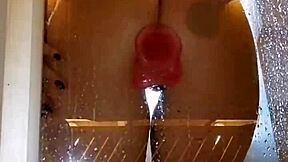 I Feel So Aroused Watching Girl With Appetizing Ass Having Fun In Shower With Pink Dick