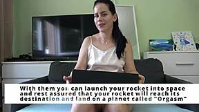 anna unpacked the xspacecup masturbator and tested it with a footjob