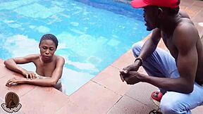 She got a bbc after swimming uh I mean that big black cock stretched her tight pussy wide