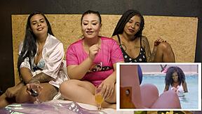 reacting to the movie bobeou dançou where sant watches his first porn with ariella ferraz, the hardcore anal star, featuring amanda borges and aquele mario