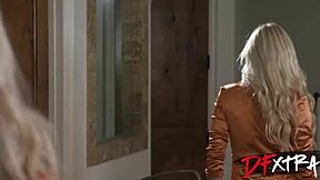 blonde busty cougar alexis malone cheats with lawson jones' massive black cock in interracial deepthroat riding