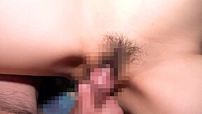 Petite Japanese girl with natural tits and cute underwear gets licked in bedroom after gym class