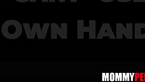 Religious stepmom spots him jerking off in the room like it's no big deal