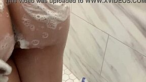 Stepdaughter dared by friends to shower with BBC stepdad and ends up with extreme interracial fucking and cumshot!