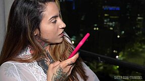 Curvy Brazilian cutie with big natural tits and juicy ass takes deep pounding from huge dick in homemade setup