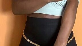 Casual tale of african ebony babe TAKING BACK SHOTS from big cock in homemade quickie.