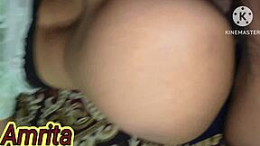 Amateur Indian wife explores first-time sensations in the bathroom with her husband, contrasting skinny frame and intense desires