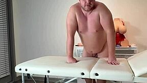 Life stream shows blonde nurse in lingerie shaving pussy then giving blowjob and using sex toys on patient