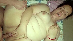 Compilation of hot orgasms from my chubby amateur wife during missionary sex