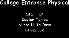 Lenna Lux aka Bill Gapes gets gyno exam on spy cam from Doctor Tampa at Girlsgonegyno