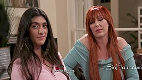 dick or pussy which one feels better for virgin teen in first time threesome sex?