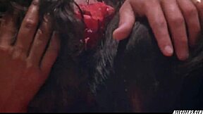 what's manuia taie doing with that banana in pacific banana 1981 celebrity nude scene?