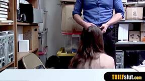 Clueless Cute Teen Shoplifter Gets Rough Fucked By Cop