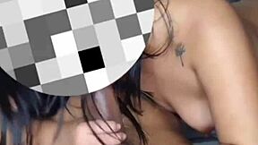 muscular peruvian client gets a sauna massage from her athletic latina friend who flashes and teases