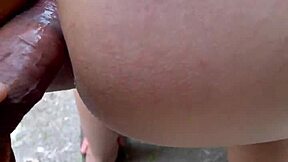 OTRA VEZ FOLLO el culo apretado de mi prima with ANAL CREAMPIE behind rocky hill in forest