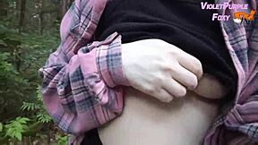 Risky forest nudity solo adventure 🌳