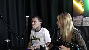 Yasmin Pariz in Sheer Red Lingerie at Swingers Group Party