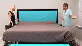 Stepsiblings Reunion Turns Hardcore with Bed Sharing and Taboo Creampie Sex?