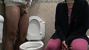 I'm a horny stepmother watching my 18 year old stepson piss and loving it