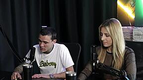 Yasmin Pariz in Sheer Red Lingerie at Swingers Group Party