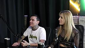 Yasmin Pariz in Sheer Red Lingerie at Swingers Group Party