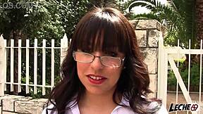 spanish girl with big ass gets fucked on the tv set during the show