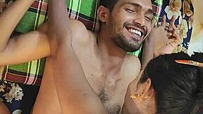 hey, hanif and adori desi saxy cute bhabhi rides husband big cock hard fuck at home 😍