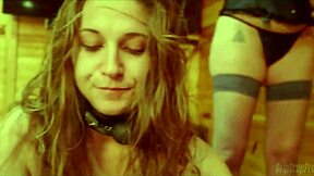 Marvellees dives into her first porn scene, banging a big black cock in a wild blowbang. She rides it cowgirl style until a creampie finish.