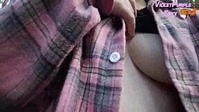 Risky forest nudity solo adventure 🌳