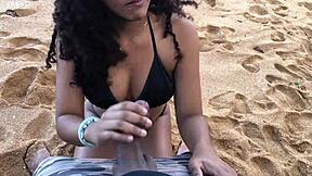 Met Beautiful Brunette On Beach Chat Led To Steamy Encounter