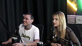 Yasmin Pariz in Sheer Red Lingerie at Swingers Group Party